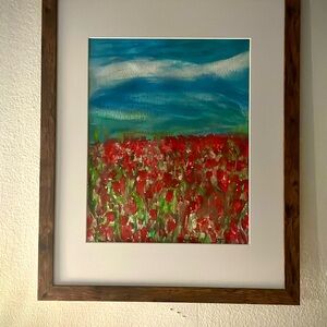 PosherSwag Red and Green Impressionist Painting